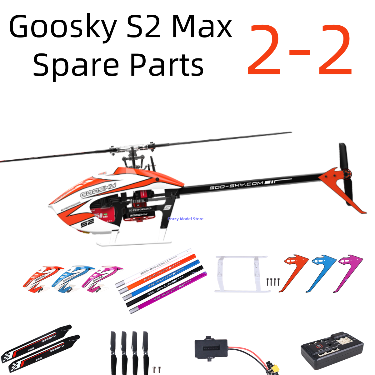 Rc Helicopter Bag - Tersedia Suku Cadang Helikopter Goosky S2