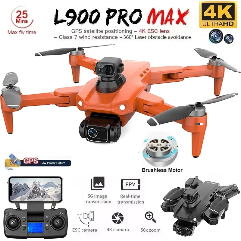 L900 Pro MAX Drone GPS, mainan - Rc Helicopter Case ulasan dan harga